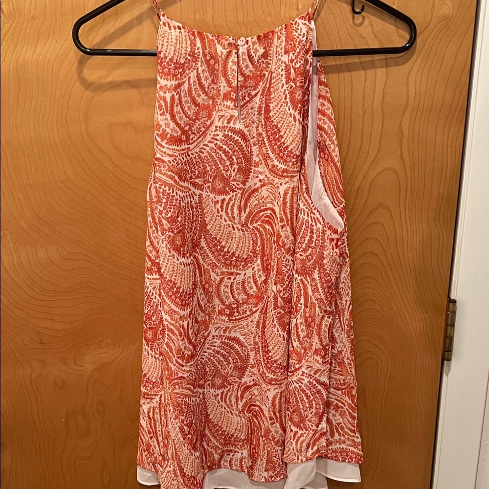 Orange Patterned Tank Top - Picture 5 of 5